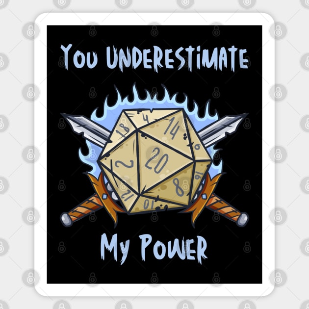 You Underestimate My Power - meme crossover Magnet by AbsZeroPi